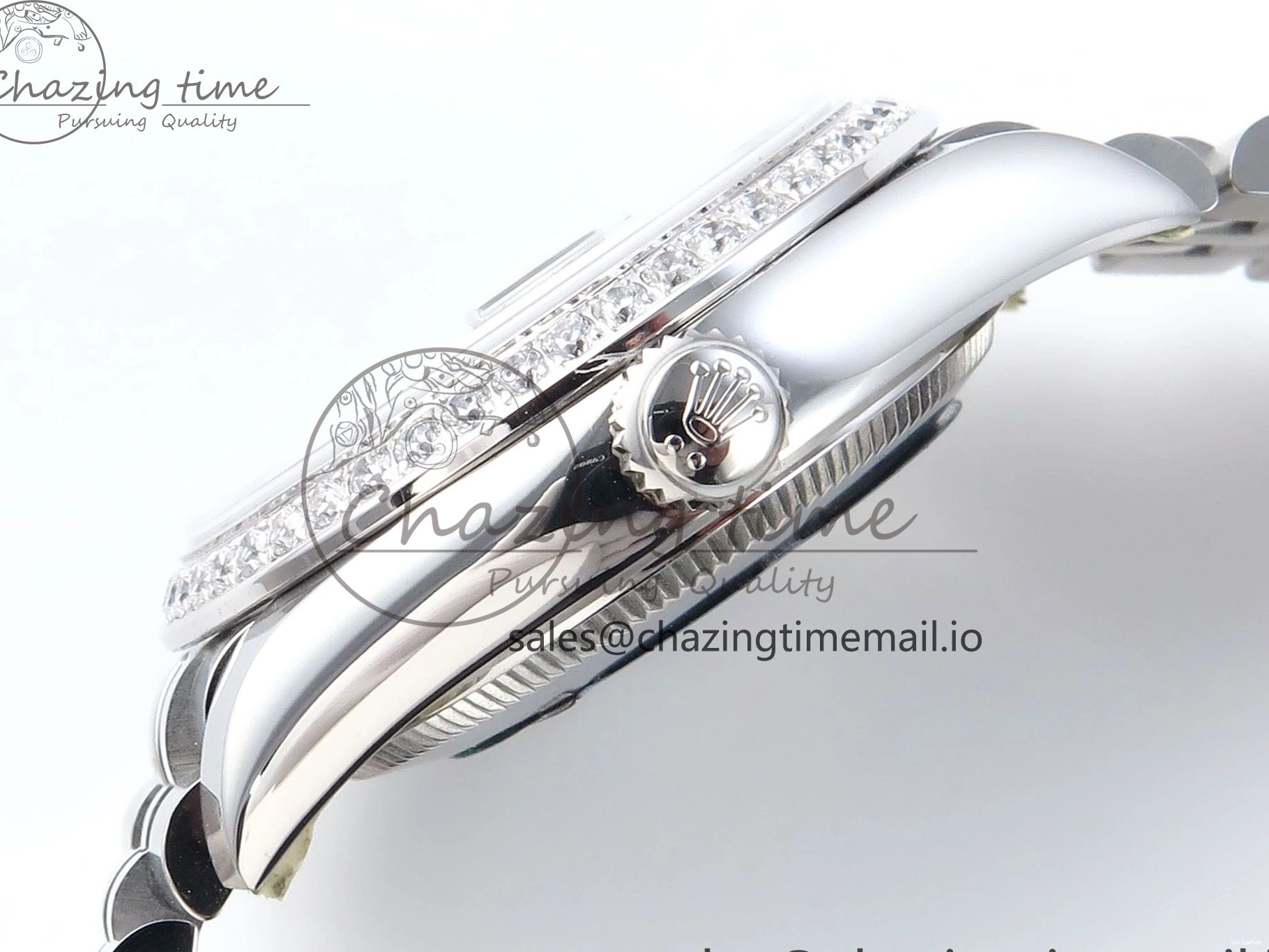 Bezel 904L Steel Dial Edition Bracelet 31 on ETA White 2688 DateJust ARF Diamonds 1:1 Best SS 278384RBR Jubilee Roman 0109